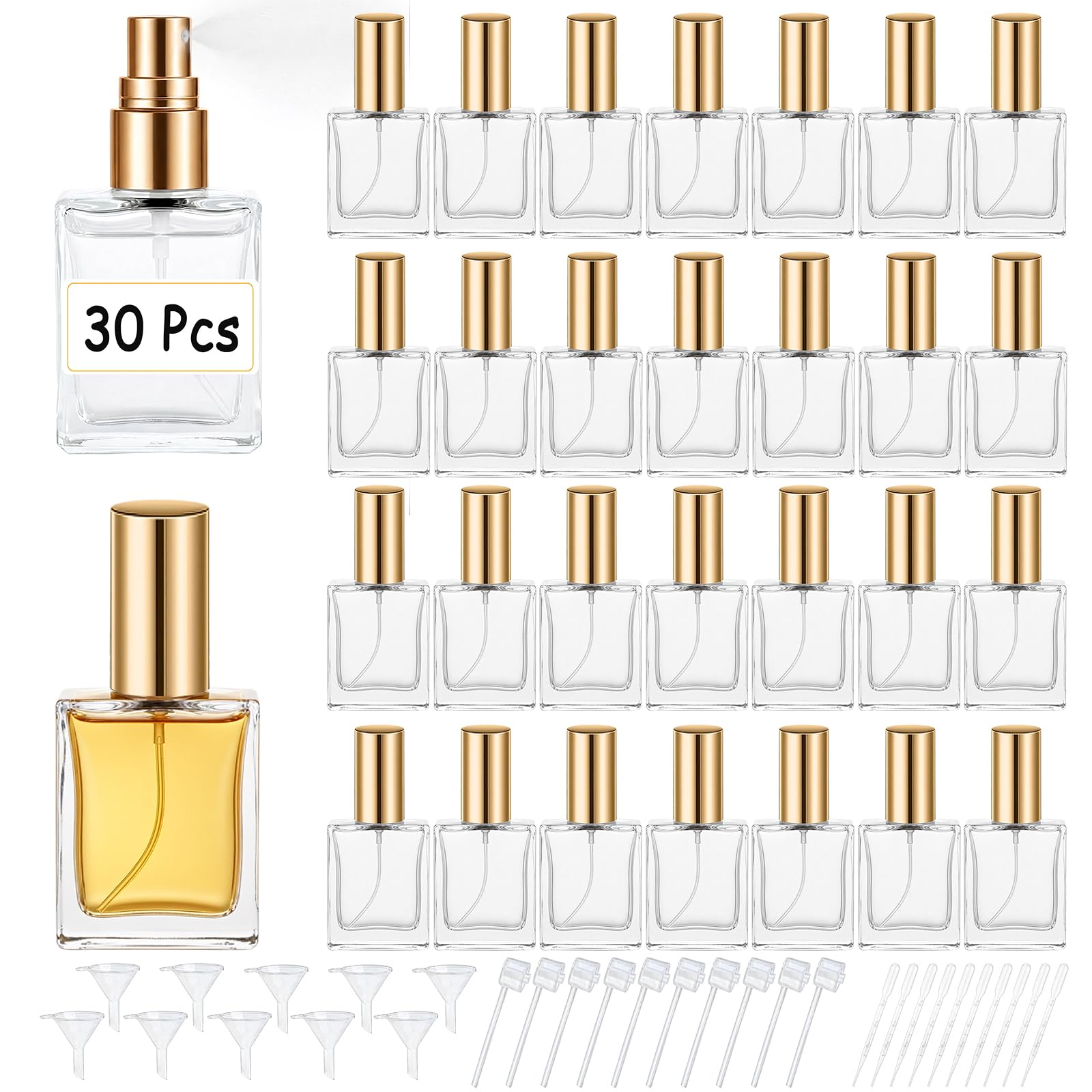 Perfume Fragrance Ingredients - High quality 30 15ml clear glass