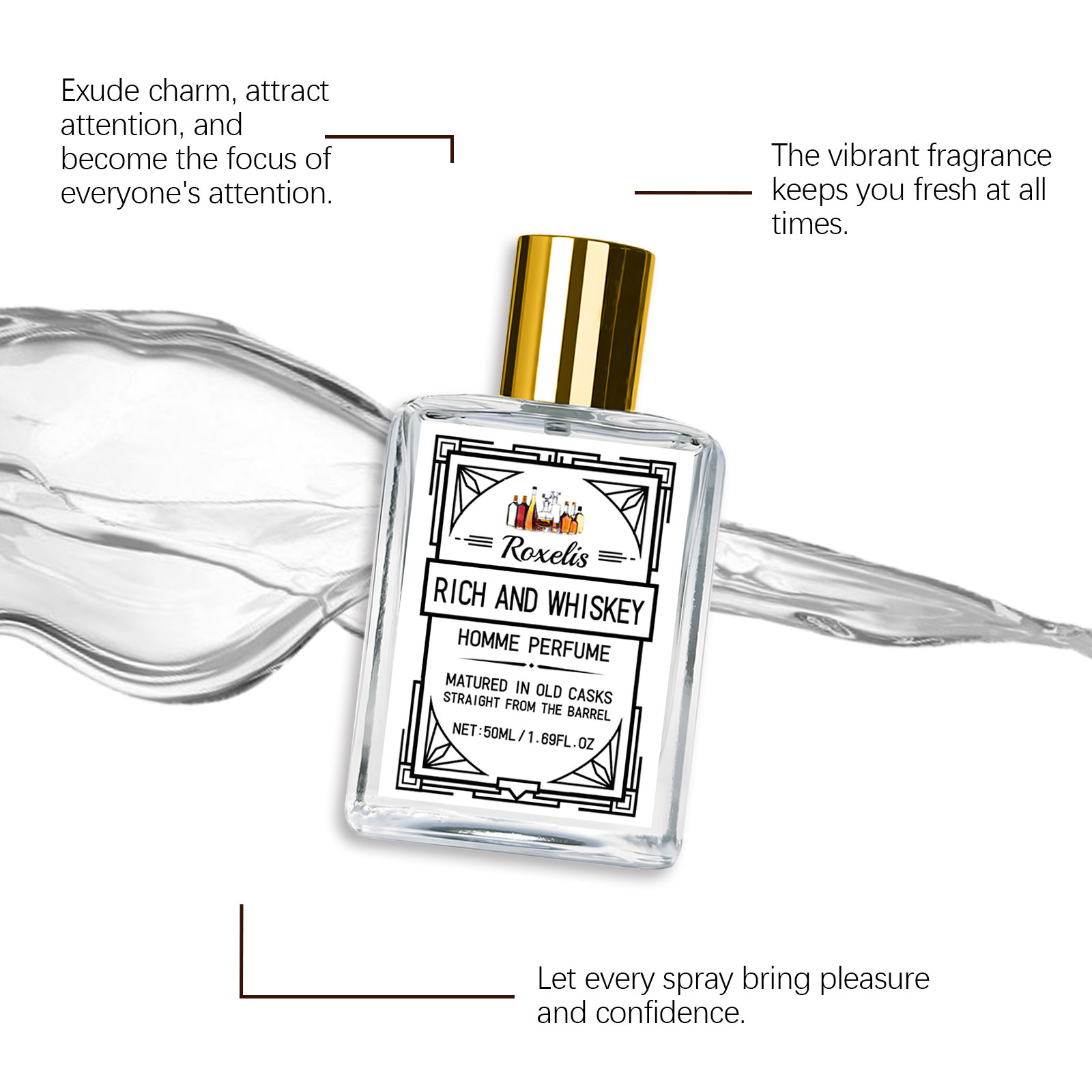 Roxelis 50ml Charm Whisky Men' - đánh giá và giá Perfume Fragrance For Men